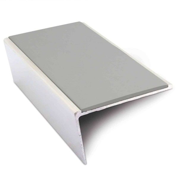 NSL02 57 x 32mm Aluminium Non Slip Stair Nosing Rakeback  Edge Trim With Pvc Insert - Image 8