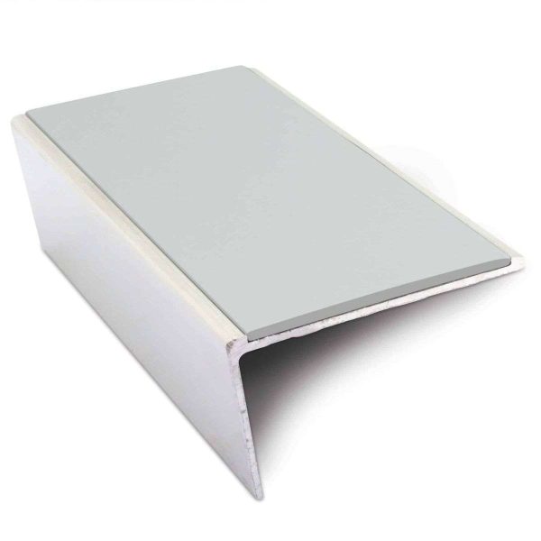 NSL02 57 x 32mm Aluminium Non Slip Stair Nosing Rakeback  Edge Trim With Pvc Insert - Image 9