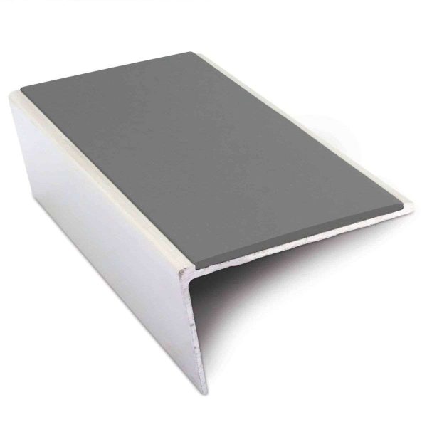 NSL02 57 x 32mm Aluminium Non Slip Stair Nosing Rakeback  Edge Trim With Pvc Insert - Image 10