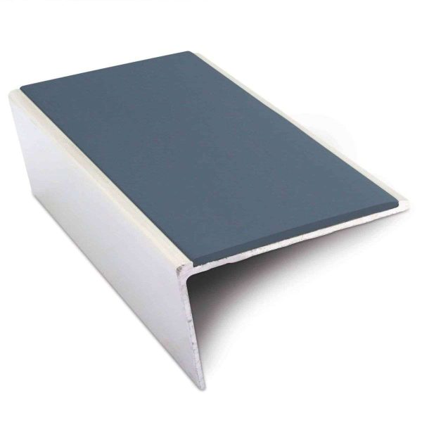 NSL02 57 x 32mm Aluminium Non Slip Stair Nosing Rakeback  Edge Trim With Pvc Insert - Image 7