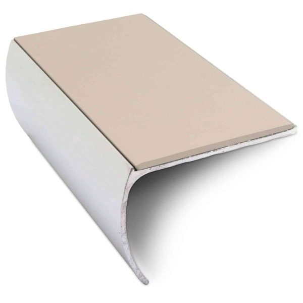 NSL03 57 x 40mm Aluminium Non Slip Stair Nosing Bullnose Edge Trim With Pvc Insert - Image 3