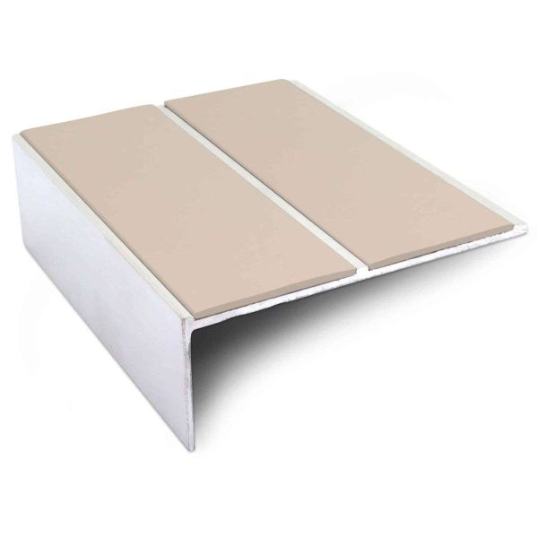 NSL09 85 x 32mm Aluminium Non Slip Stair Nosing Edge Trim With Pvc Insert - Image 3