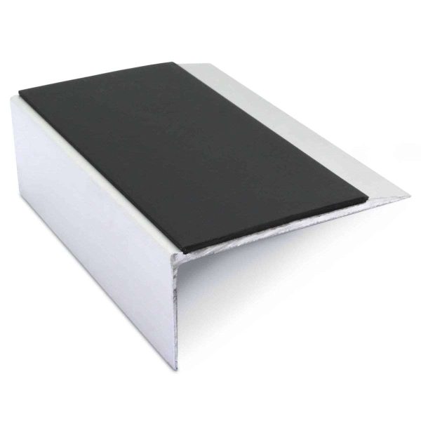 NSL15 66 x 32mm Aluminium Non Slip Stair Nosing Edge Trim With Pvc Insert