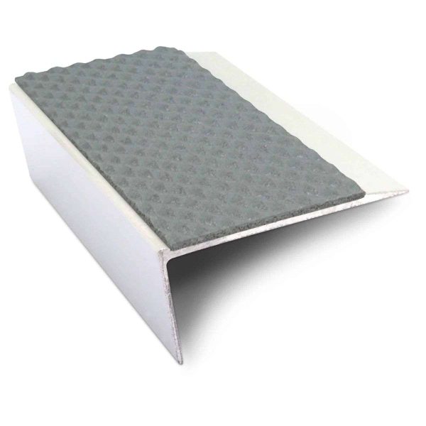 NSL16 Tredsafe 66 x 32mm Aluminium Non Slip Stair Nosing Edge Trim With Pvc Insert