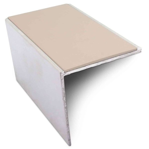 NSL19 56 x 55mm DDA Compliant Aluminium Non Slip Stair Nosing Edge Trim With Pvc Insert - Image 3