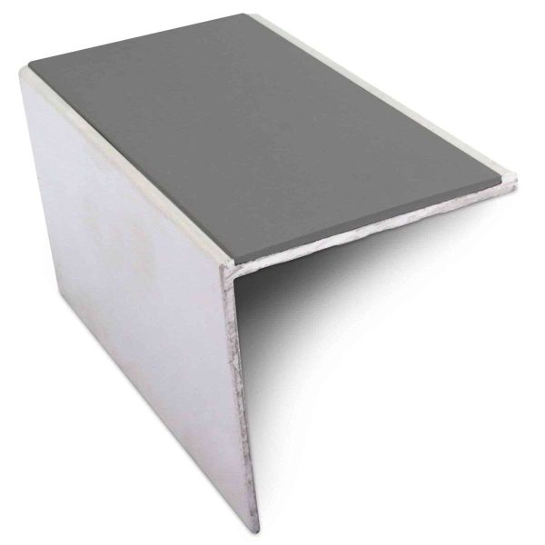 NSL19 56 x 55mm DDA Compliant Aluminium Non Slip Stair Nosing Edge Trim With Pvc Insert - Image 10