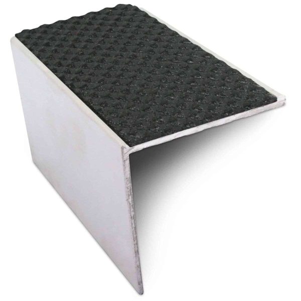 NSL19 Tredsafe 56 x 55mm DDA Compliant Aluminium Non Slip Stair Nosing Edge Trim With Pvc Insert - Image 3