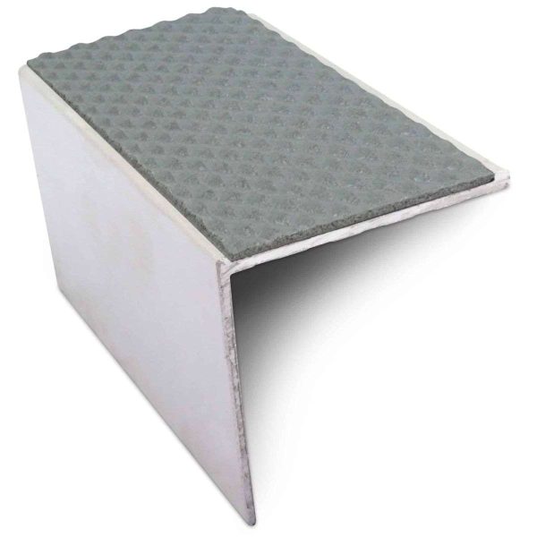 NSL19 Tredsafe 56 x 55mm DDA Compliant Aluminium Non Slip Stair Nosing Edge Trim With Pvc Insert - Image 4