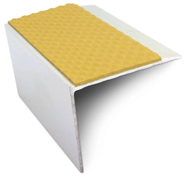 NSL21 Tredsafe 67 x 55mm DDA Compliant Aluminium Non Slip Stair Nosing Edge Trim With Pvc Insert - Image 6