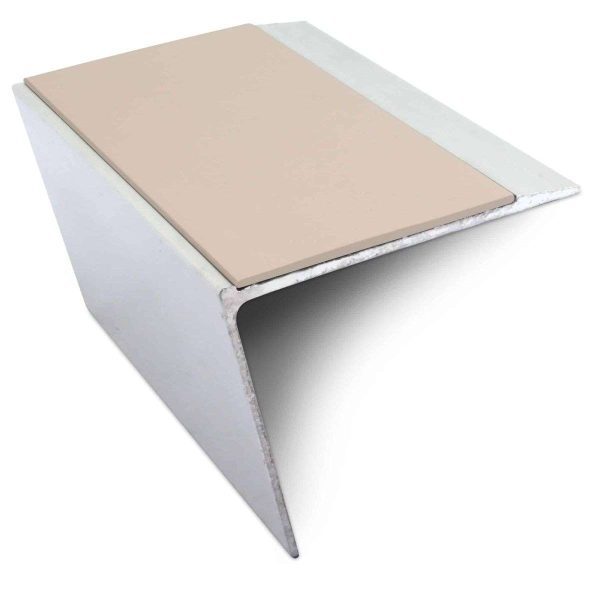 NSL26 67 x 55mm DDA Compliant Aluminium Non Slip Stair Nosing Edge Trim With Pvc Insert - Image 3