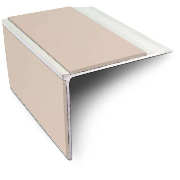 NSL27 75mm x 58mm DDA Compliant Aluminium Non Slip Stair Nosing Edge Trim With Pvc Insert - Image 3