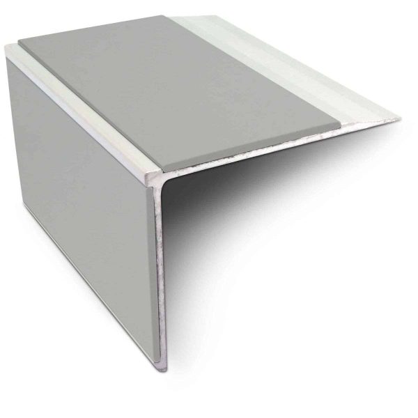 NSL27 75mm x 58mm DDA Compliant Aluminium Non Slip Stair Nosing Edge Trim With Pvc Insert - Image 8