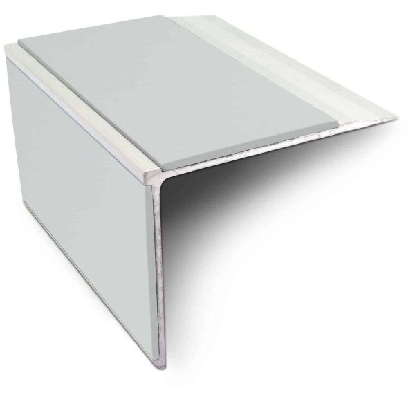 NSL27 75mm x 58mm DDA Compliant Aluminium Non Slip Stair Nosing Edge Trim With Pvc Insert - Image 9