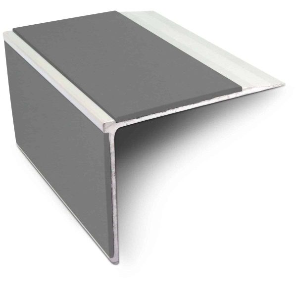 NSL27 75mm x 58mm DDA Compliant Aluminium Non Slip Stair Nosing Edge Trim With Pvc Insert - Image 10