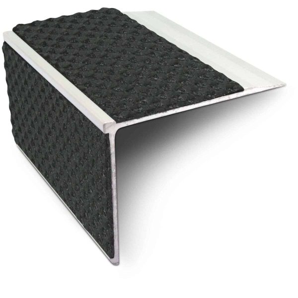 NSL27 Tredsafe 75mm x 58mm DDA Compliant Aluminium Non Slip Stair Nosing Edge Trim With Pvc Insert - Image 3