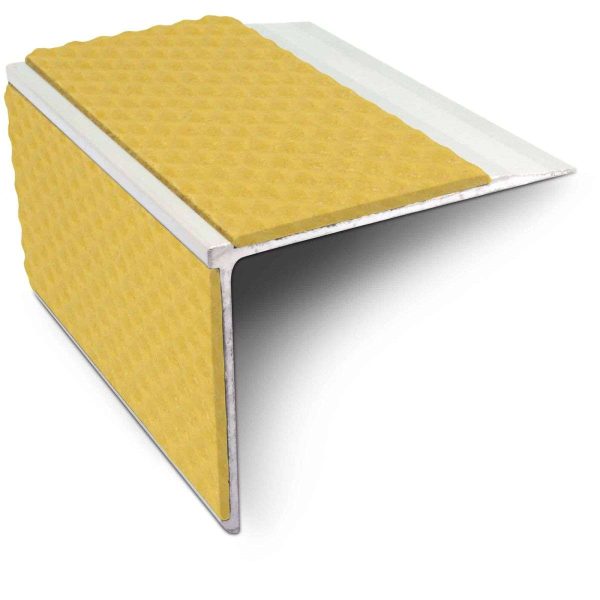 NSL27 Tredsafe 75mm x 58mm DDA Compliant Aluminium Non Slip Stair Nosing Edge Trim With Pvc Insert - Image 6