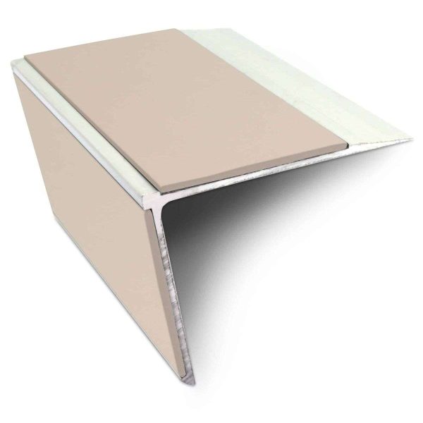 NSL28 75mm x 58mm DDA Compliant Aluminium Non Slip Stair Nosing Edge Trim With Pvc Insert - Image 3