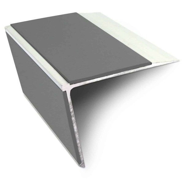 NSL28 75mm x 58mm DDA Compliant Aluminium Non Slip Stair Nosing Edge Trim With Pvc Insert - Image 10