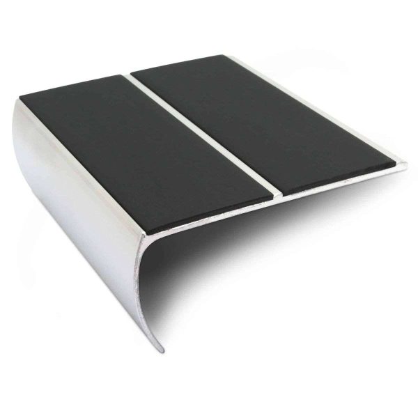 NSL29 87 x 40mm Aluminium Non Slip Stair Nosing Edge Trim With PVC Insert - Image 4