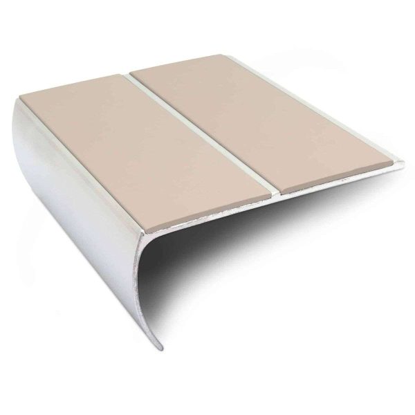 NSL29 87 x 40mm Aluminium Non Slip Stair Nosing Edge Trim With PVC Insert - Image 3