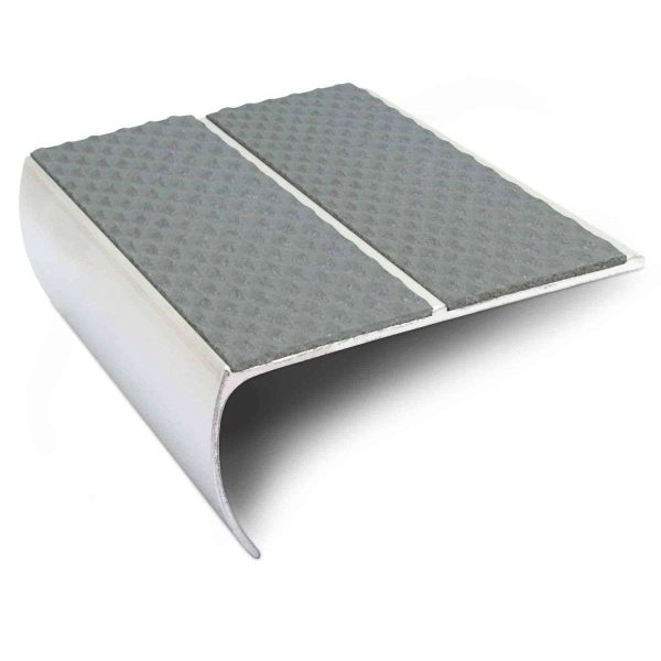 NSL29 Tredsafe 87 x 40mm Aluminium Non Slip Stair Nosing Edge Trim With PVC Insert - Image 4