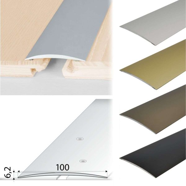 A72 100mm Anodised Aluminium Self Adhesive Door Threshold Strip - Image 3