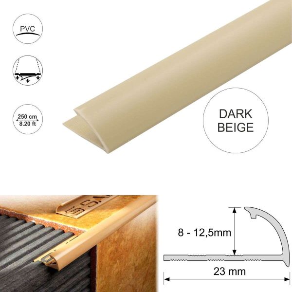 Round Edge PVC Tile Trims Quadrant Tile 8,10,12.5mm - Image 8