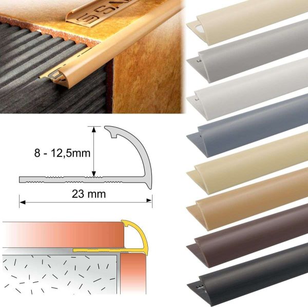 Round Edge PVC Tile Trims Quadrant Tile 8,10,12.5mm - Image 3