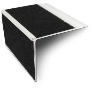ASL27 75x58mm Tredsafe DDA Compliant Aluminium Non Slip Stair Nosing - Straight With Pvc Insert