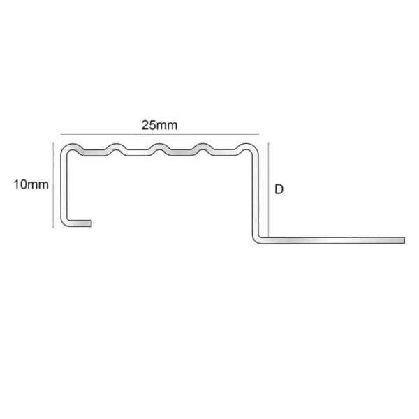 NSS - Stainless Steel Tile-In Non Slip Stair Nosing - Image 2